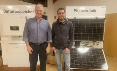 Michael Busch und Christian Happel bei der Fa. Gallo