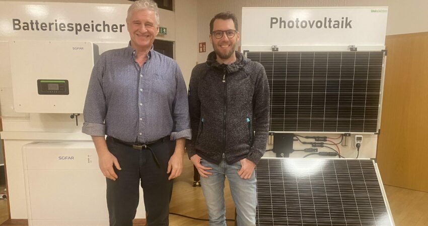 Michael Busch und Christian Happel bei der Fa. Gallo